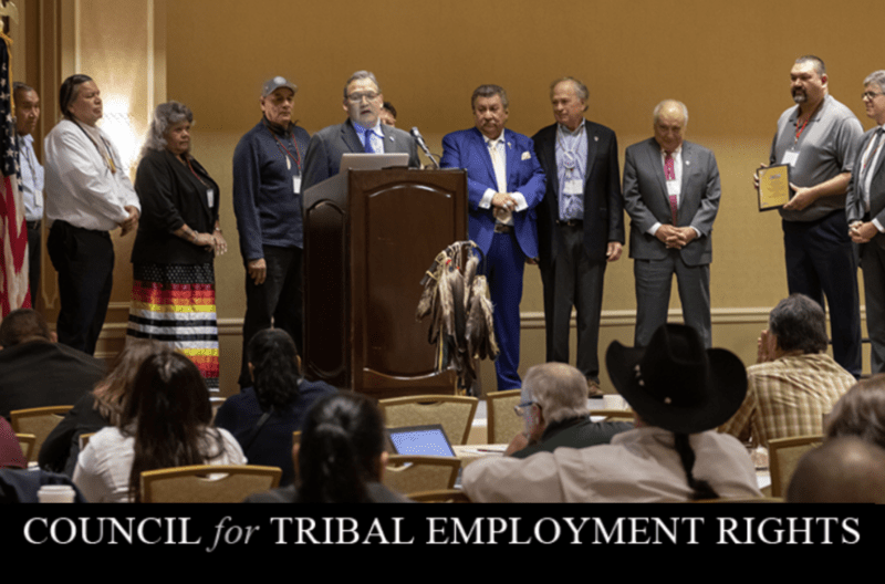 Tribal Employment Rights Office on a Stage
